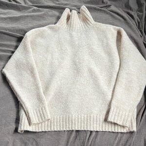 Toad&Co Cream Cowl Neck Sweater